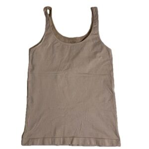 Cassis stretchy tan tank top medium